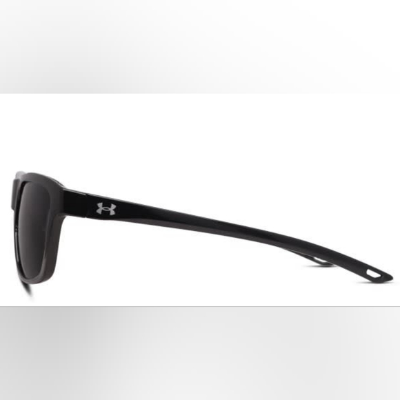Unisex UA Raid Polarized Sunglasses Shiny Black/Gray - Picture 3 of 6